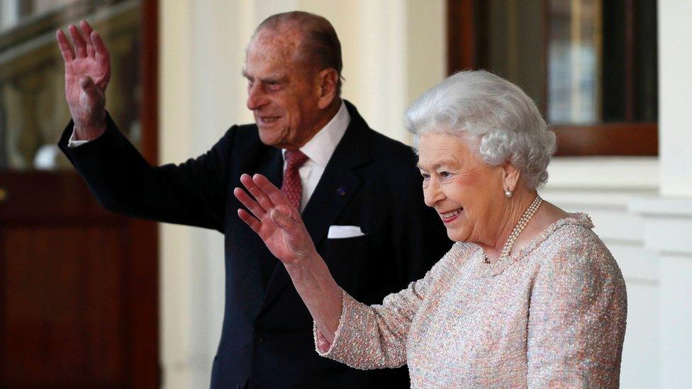 Prince Philip and the Queen