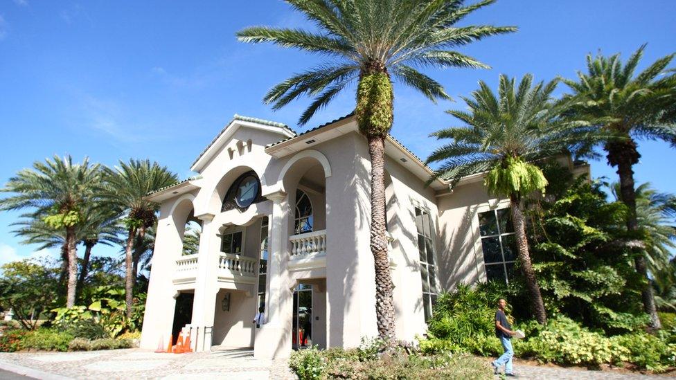 A general view of The Bank of Antigua at the airport on February 19, 2009 in St. Johns, Antigua.