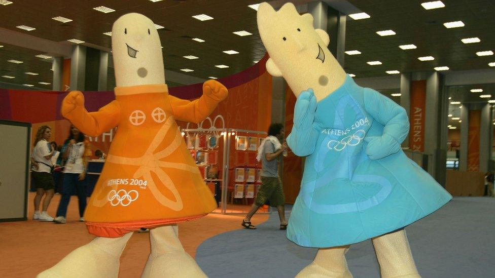 Mascots of the 2004 Olympic Games