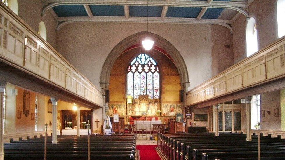 Interior of Church Kirk in 2008