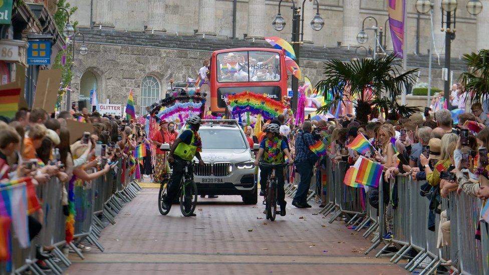 The 2021 Birmingham Pride march