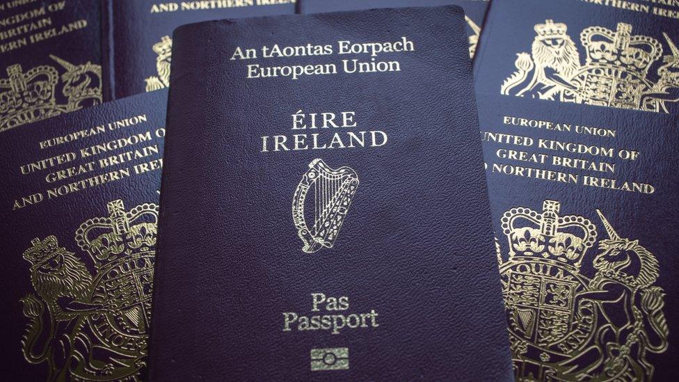 Passports Irish and British