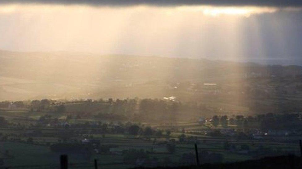 The panoramic view from Grianan of Aileach