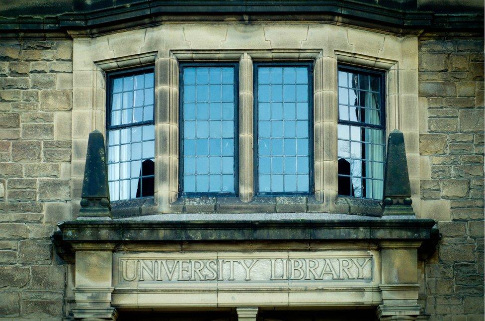 Durham University Library window