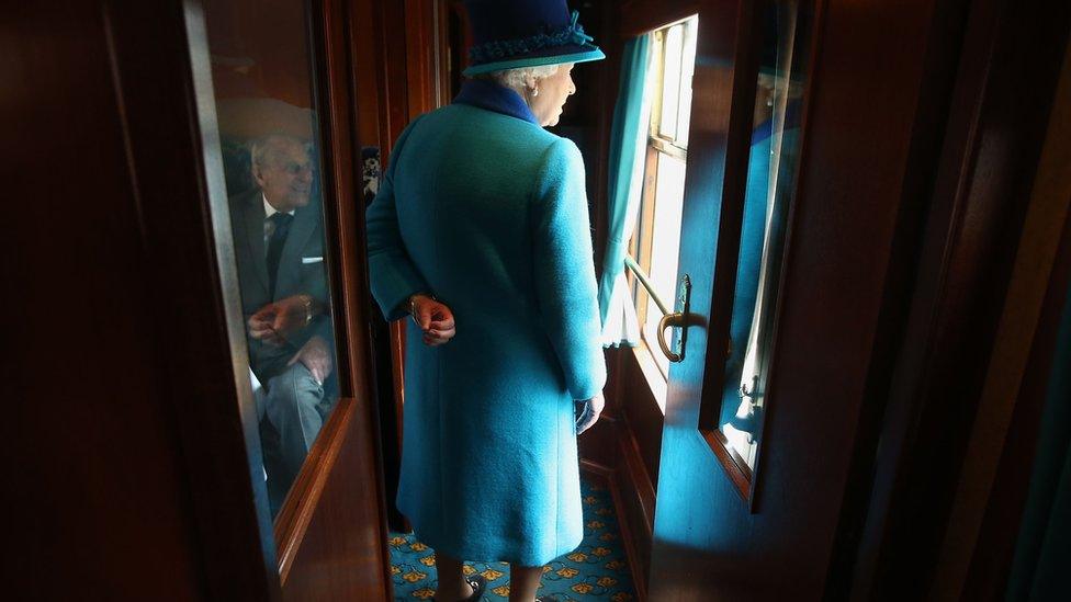 Queen Elizabeth II travels on a steam train to inaugurate the new £294 million Scottish Borders Railway, on the day the Queen becomes Britain's longest reigning monarch