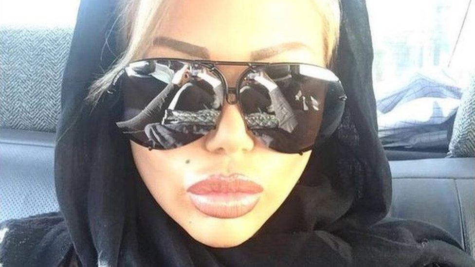 Candy Charms' Instagram post showing wearing a hijab