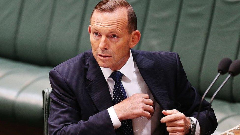 Prime Minister Tony Abbott during House of Representatives question time at Parliament House on May 12, 2015 in Canberra, Australia.