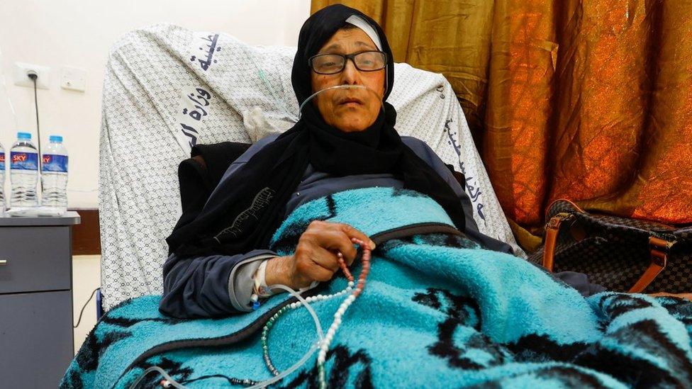 A patient in a hospital in Gaza Strip. Photo: 13 May 2023