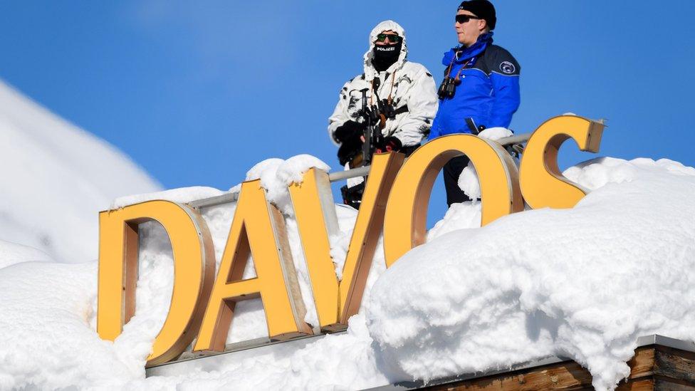 Davos sign