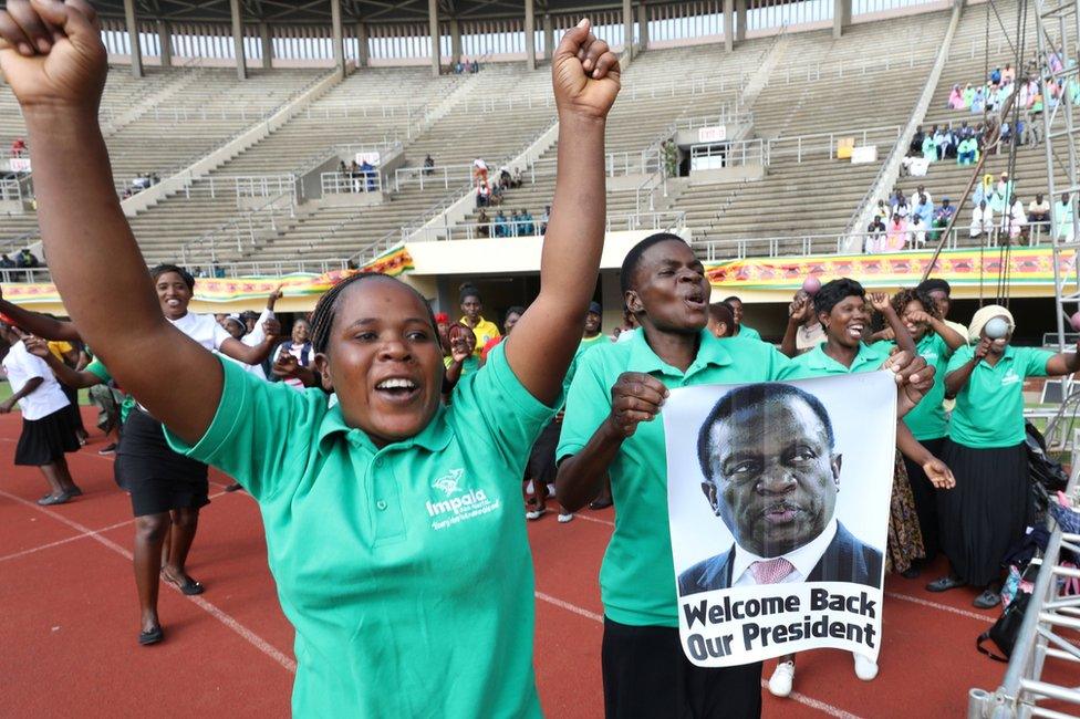 Ceremony for swearing-in of Zimbabwe President Emmerson Mnangagwa