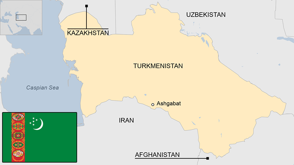 Map of Turkmenistan