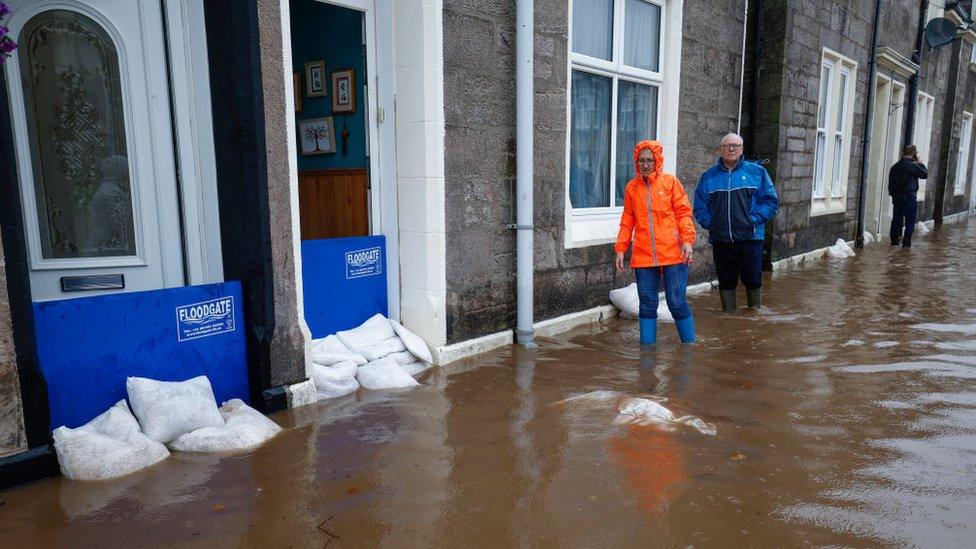 Flooding in Dumbarton