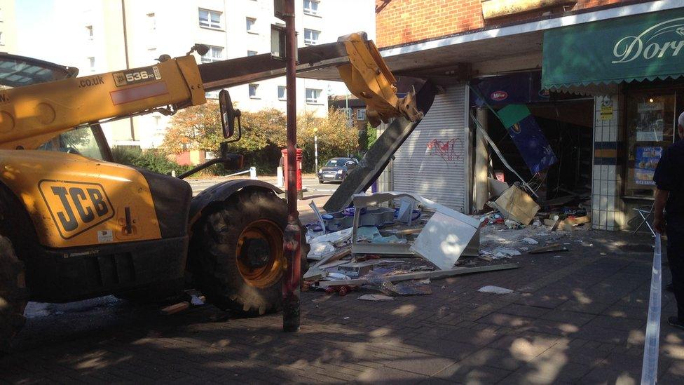 Ram-raid in Harlow