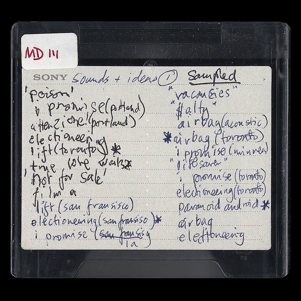 Radiohead's minidisc