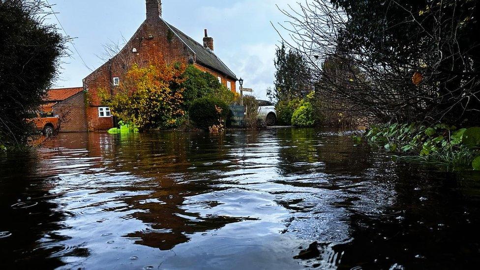 Pub flooded