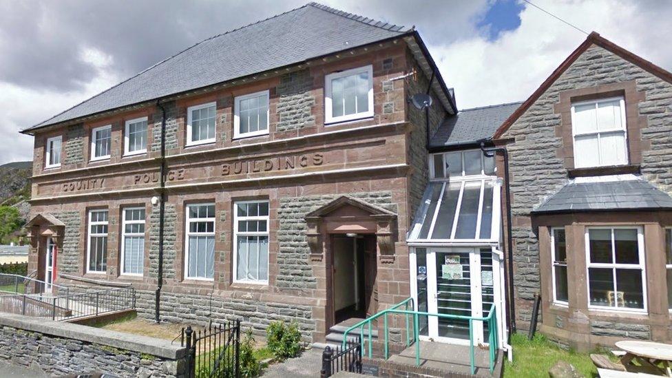 The old police station in Blaenau Ffestiniog