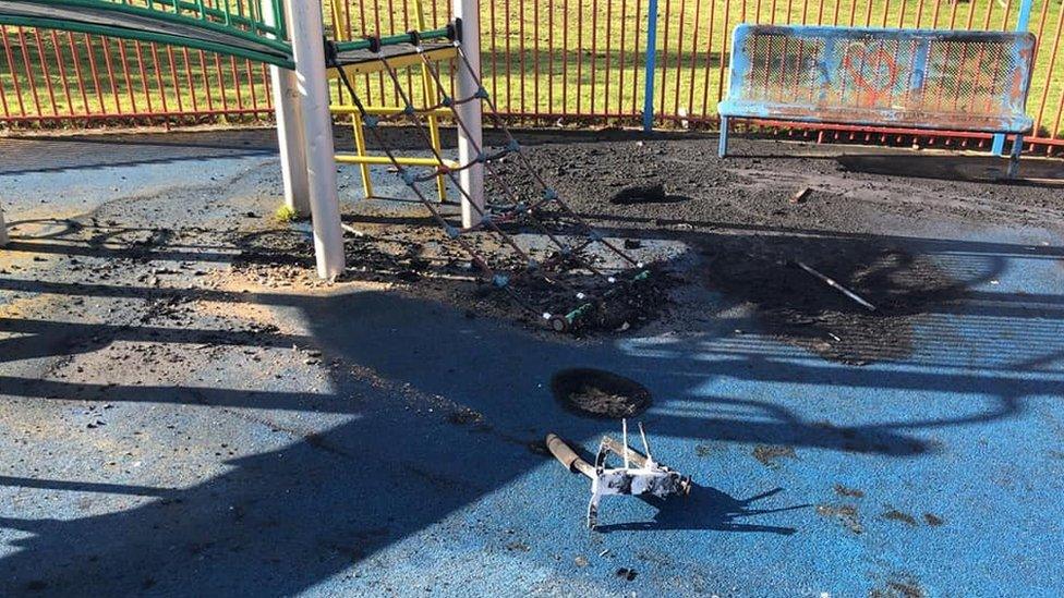 Torched play area