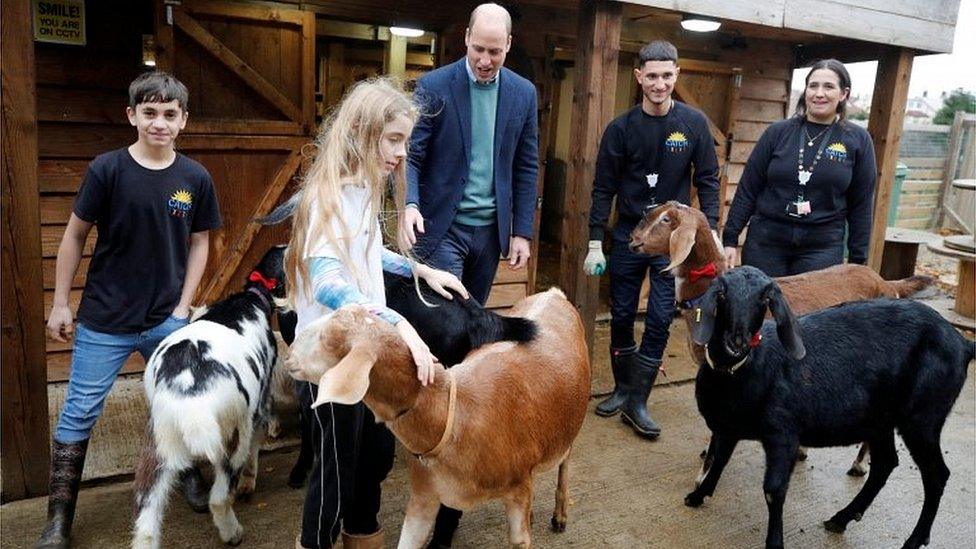 Duke of Cambridge at CATCH's urban farm