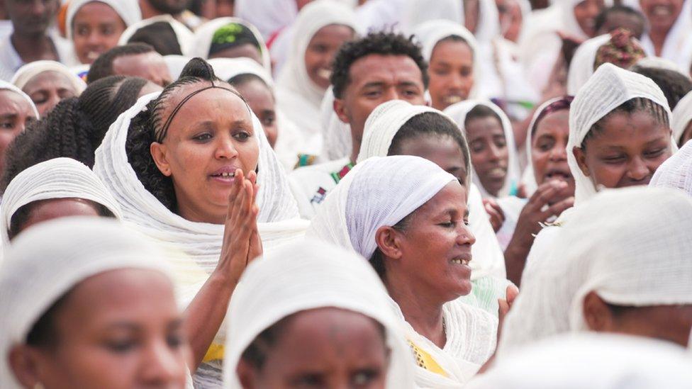 A group of women at the festival