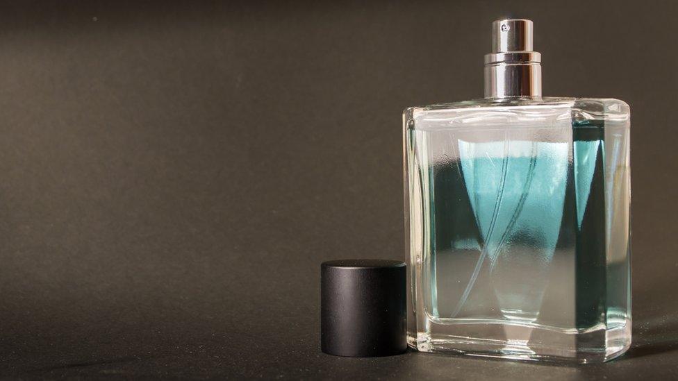 A bottle of aftershave