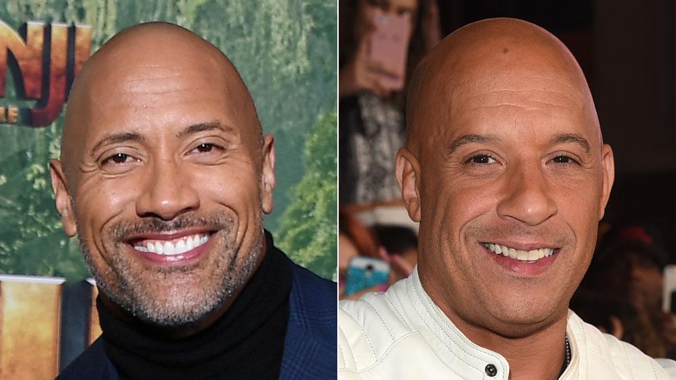 Dwayne Johnson and Vin Diesel