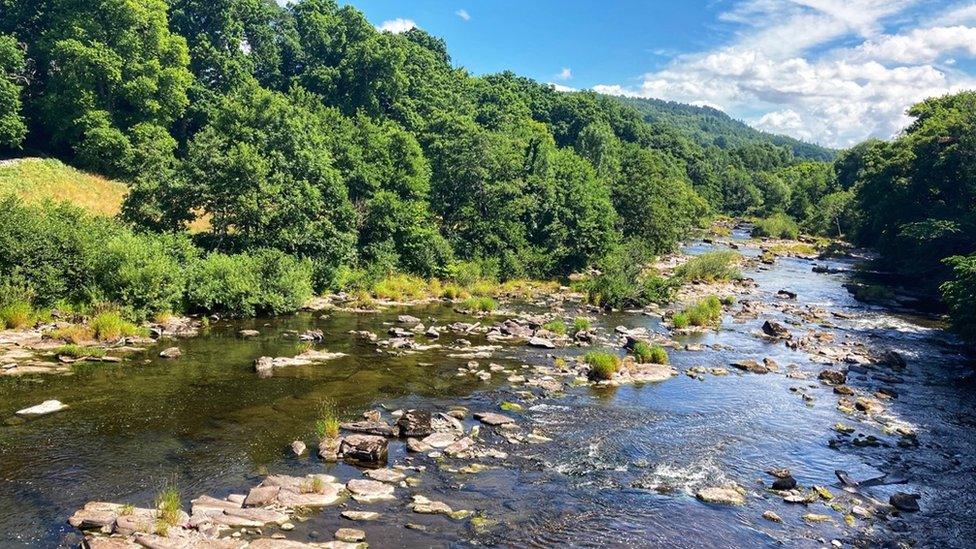 The River Usk at Llangynidr