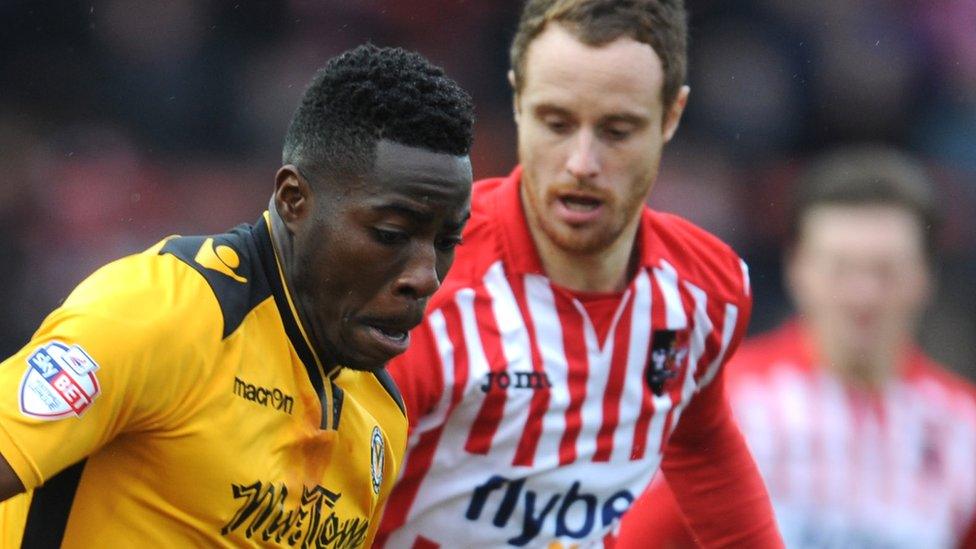 John-Christophe Ayina of Newport County