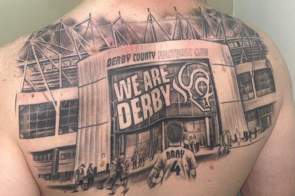 Tattoo on Lee Bray's back