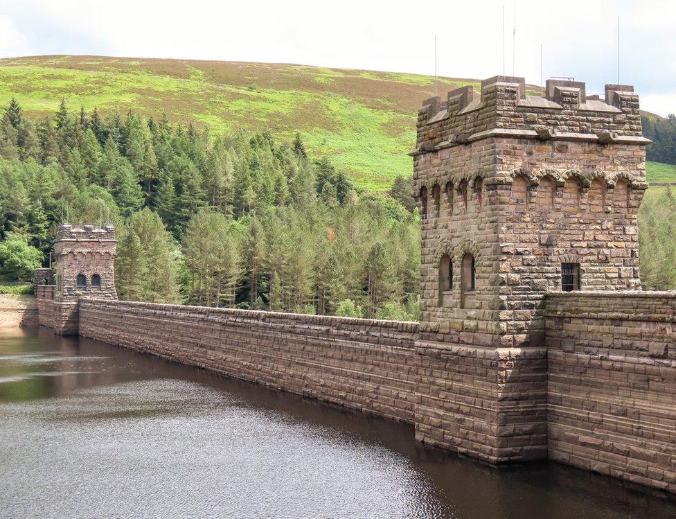 Derwent Reservoir in Derbyshire