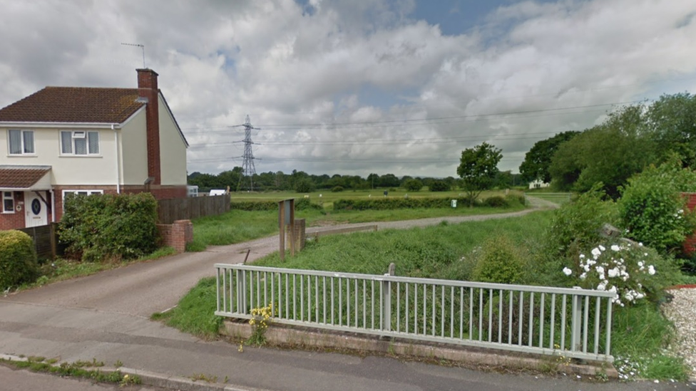 Entrance To Existing Playing Fields On Stembridge Way In Norton Fitzwarren