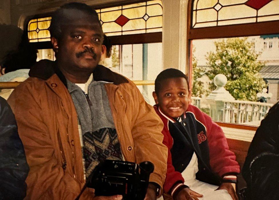 Ali Salim with Abubakar Salim during his childhood