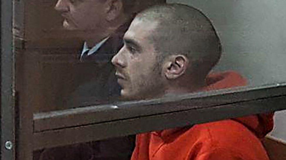 Dmitry Kuznetsov, better known as Husky, appears in court