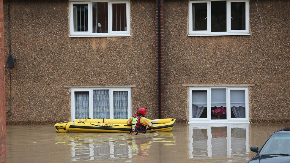 St Asaph flooding in 2012