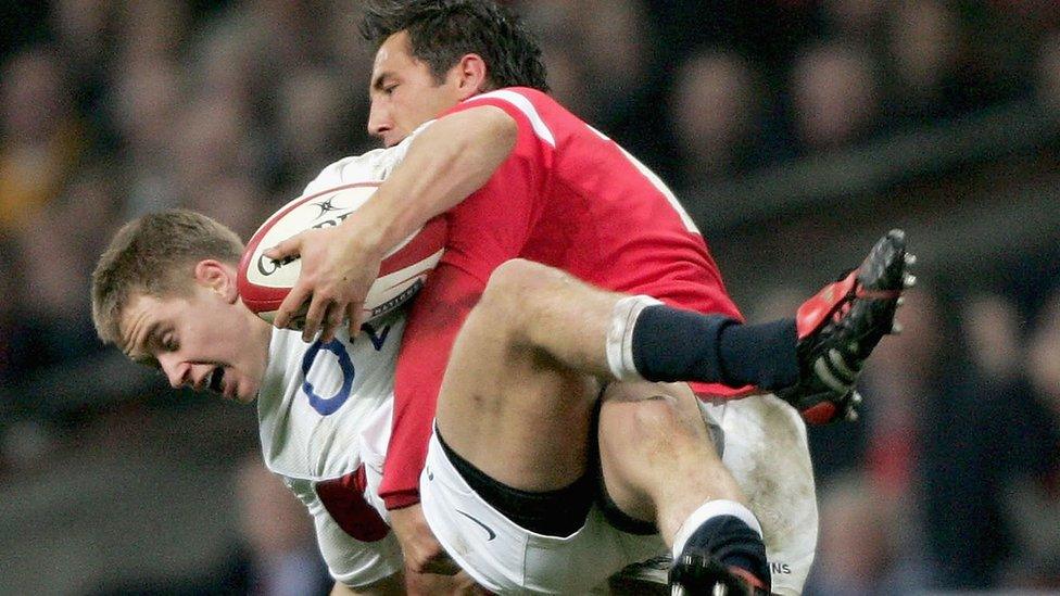 Gavin Henson tackles Mathew Tait