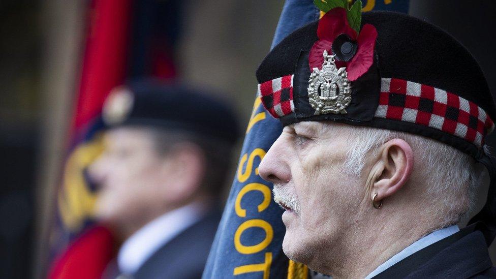 Armistice Day at Edinburgh Garden of Remembrance