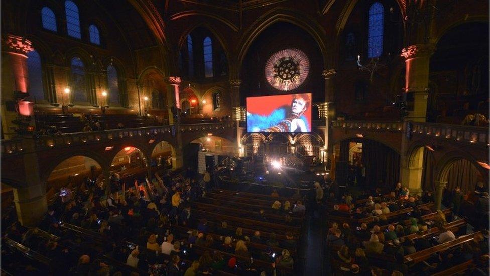 David Bowie tribute concert at Union Chapel in Islington, London