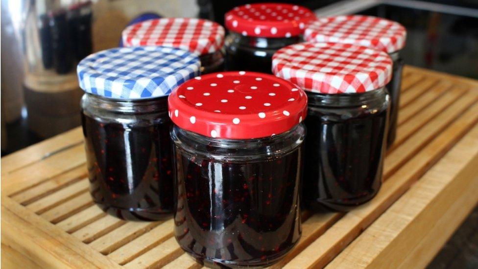 Jars of jam