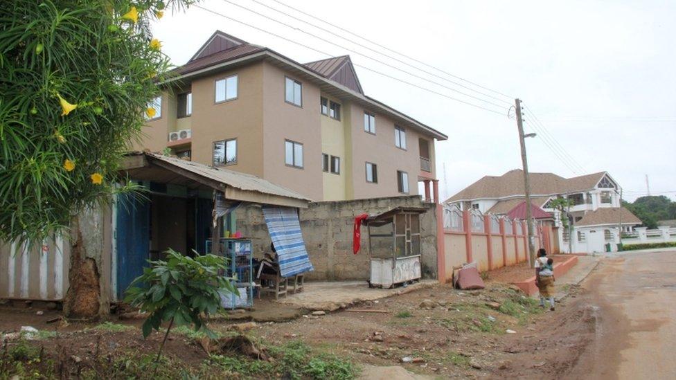 This June 7, 2019 image shows the Silver Spring residence in Kumasi, where two Canadians women, 19 and 20 years old, were living before having been kidnapped late on June 4