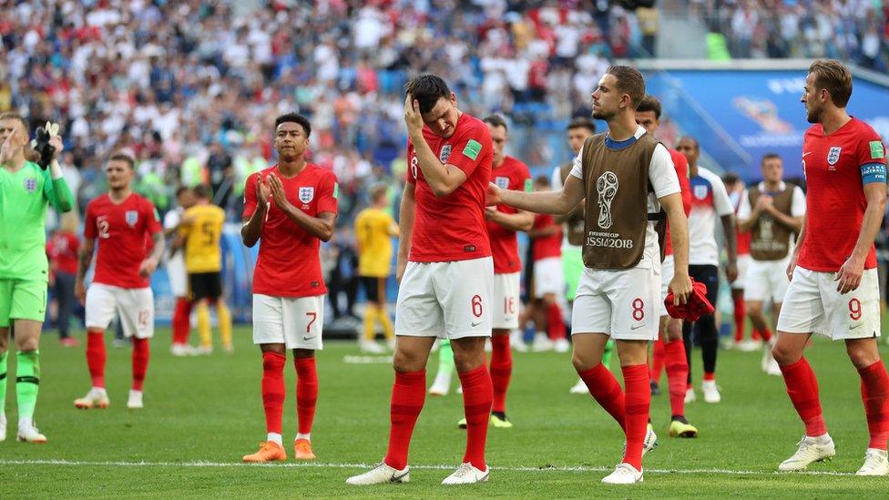 england are disappointed after losing to belgium