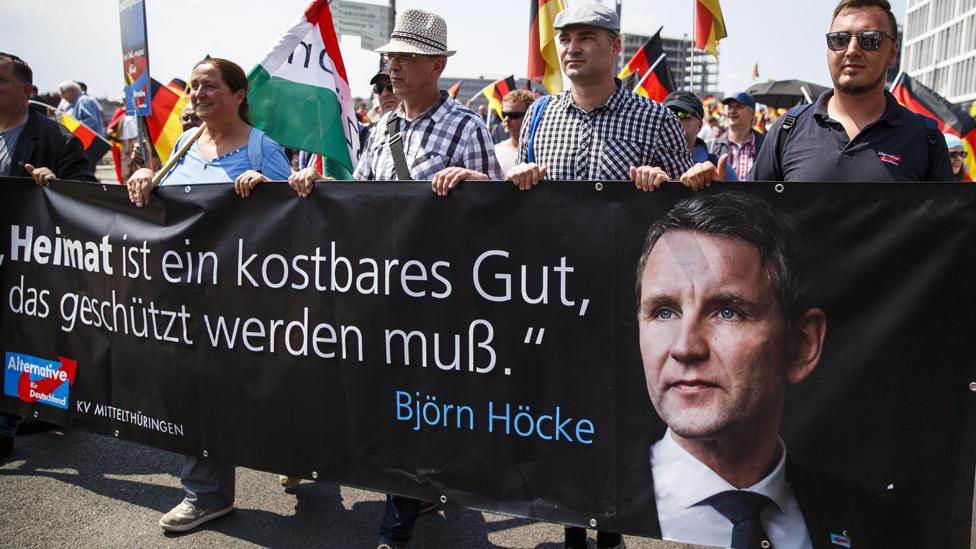 Höcke supporters at AfD rally in Berlin, 27 May 18