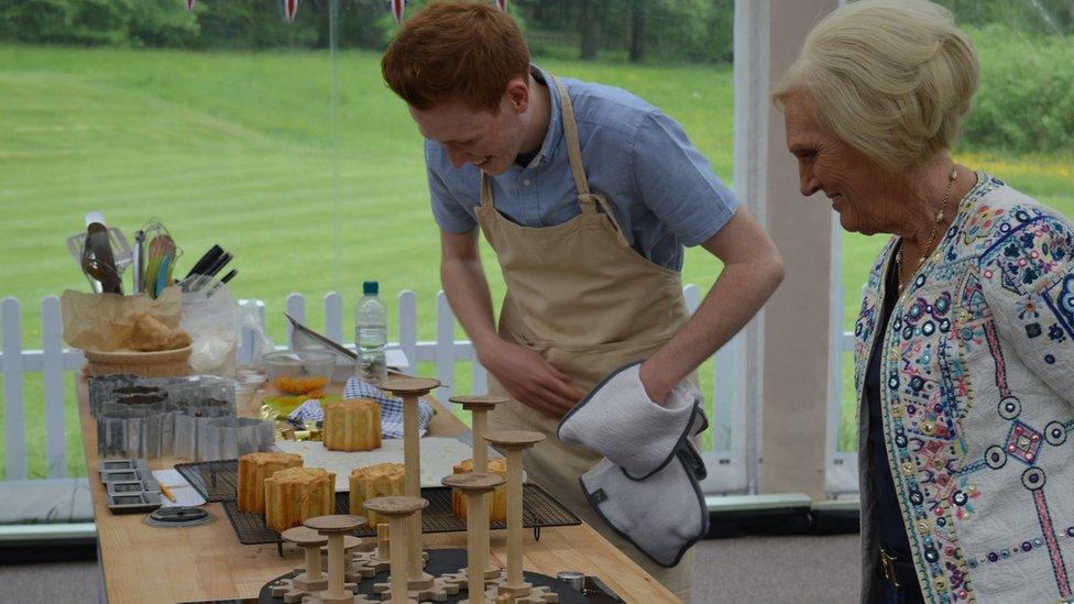 Andrew with Mary Berry