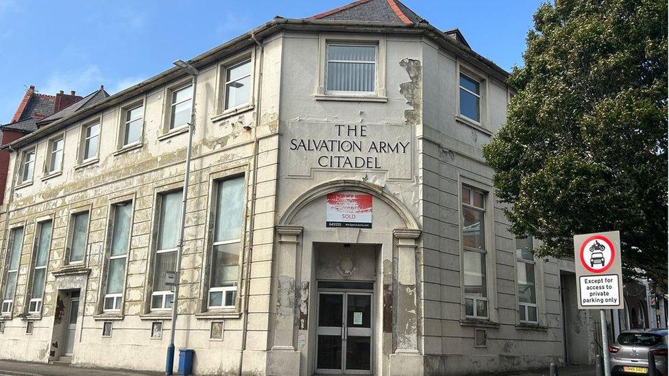 The former Salvation Army Citadel building on Lord Street in Douglas