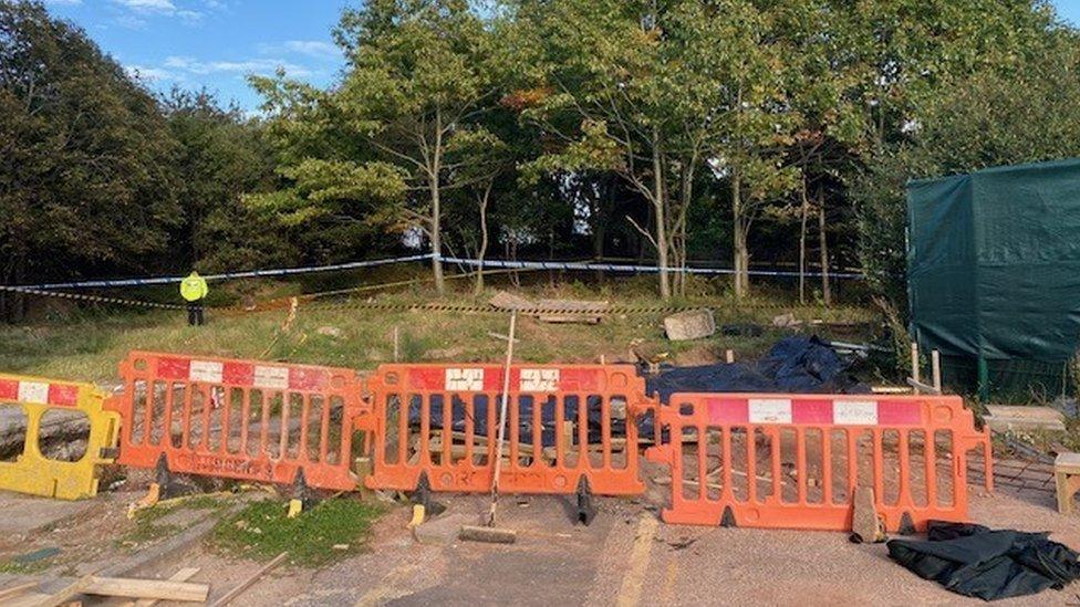 Workmen found suspected human remains off Rossington Road