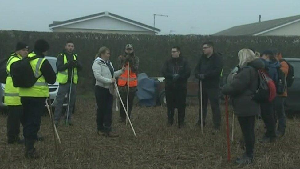 Corrie Mckeague's mother assisting with a search with SULSAR