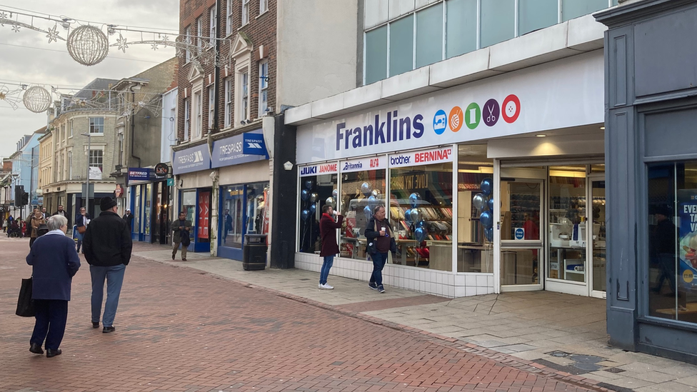 Franklins in Westgate Street, Ipswich