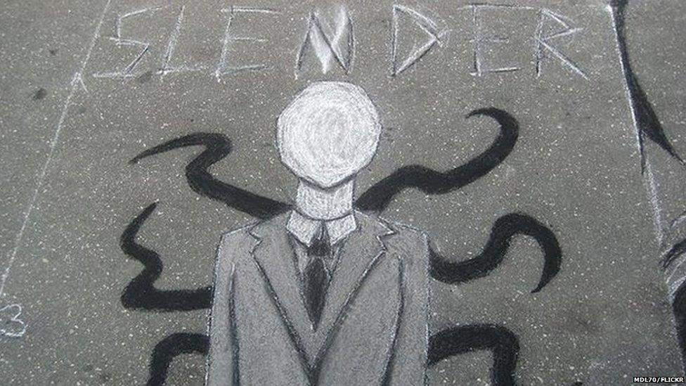 Slenderman graffiti