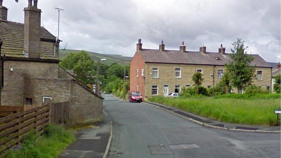 Lane End Road in Bacup