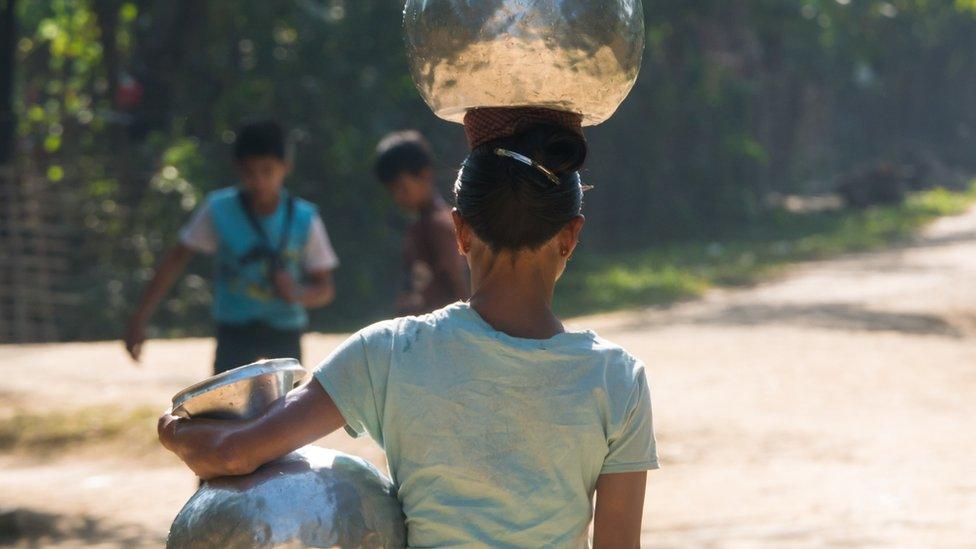 A villager in Mrauk U