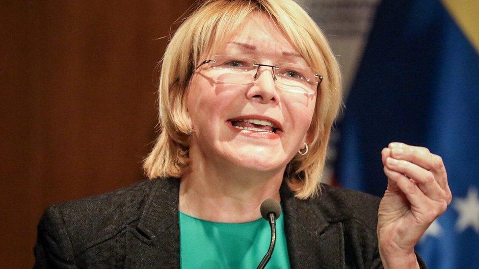 Venezuelan Attorney-General Luisa Ortega Díaz speaks at a press conference in Caracas, Venezuela, 28 June 2017