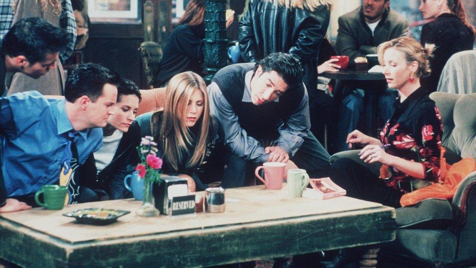 The cast of Friends gather in Central Perk